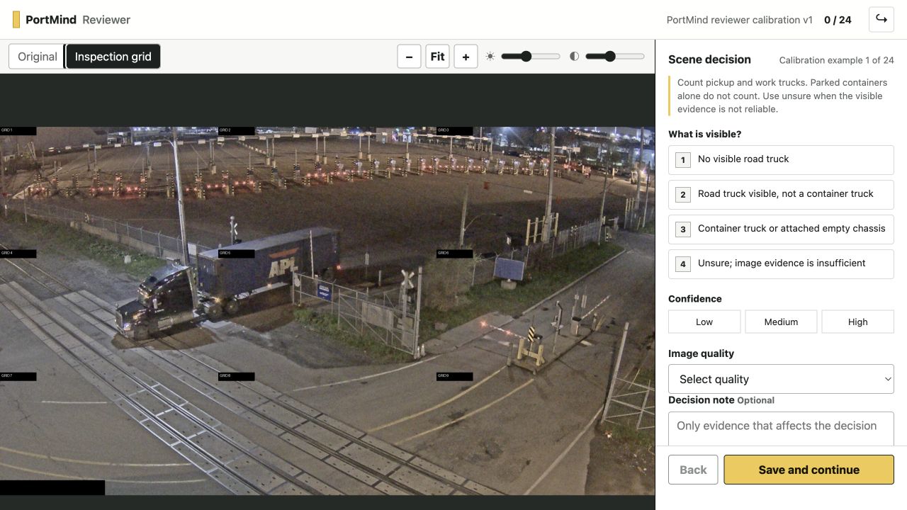 PortMind Reviewer inspection grid view